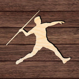 Javelin Throw 003 Shape Cutout