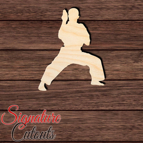 Karate Kid 001 Shape Cutout in Wood Craft Shapes & Bases Signature Cutouts 