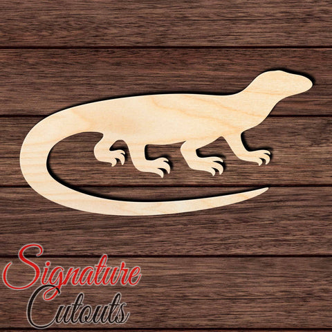 Komodo Dragon 001 Shape Cutout in Wood Craft Shapes & Bases Signature Cutouts 