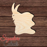 Krampus Shadow Shape Cutout in Wood Craft Shapes & Bases Signature Cutouts 