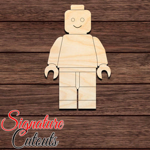 Lego Man 001 Shape Cutout - Paint by Line Craft Shapes & Bases Signature Cutouts 