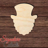 Leprechaun 002 Shape Cutout in Wood Craft Shapes & Bases Signature Cutouts 