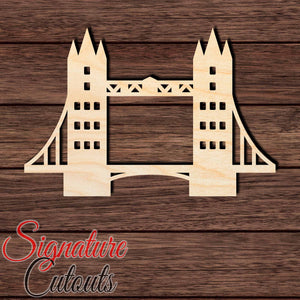 London Bridge 001 Shape Cutout in Wood Craft Shapes & Bases Signature Cutouts 