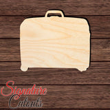 Luggage 001 Shape Cutout in Wood Craft Shapes & Bases Signature Cutouts 