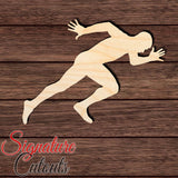 Male Runner 002 Shape Cutout in Wood for Crafting, Home & Room Décor, and other DIY projects - Many Sizes Available