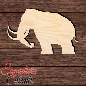 Mammoth 001 Shape Cutout in Wood Craft Shapes & Bases Signature Cutouts 