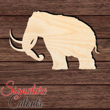 Mammoth 001 Shape Cutout in Wood for Crafting, Home & Room Décor, and other DIY projects - Many Sizes Available