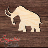 Mammoth 002 Shape Cutout in Wood for Crafting, Home & Room Décor, and other DIY projects - Many Sizes Available