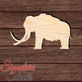 Mammoth 003 Shape Cutout in Wood Craft Shapes & Bases Signature Cutouts 
