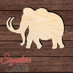 Mammoth 004 Shape Cutout in Wood Craft Shapes & Bases Signature Cutouts 