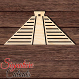 Mexico Pyramid 001 Shape Cutout in Wood