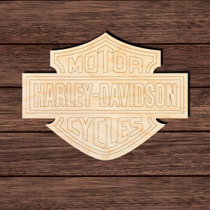 Motorcycle 006 Wooden Craft Paint by Line Craft Shapes & Bases Signature Cutouts 