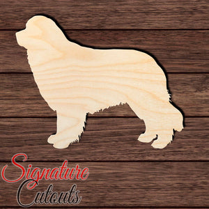 Newfoundland 009 Shape Cutout in Wood Craft Shapes & Bases Signature Cutouts 