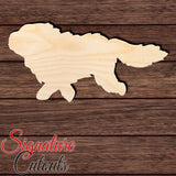 Newfoundland in action 004 Shape Cutout in Wood for Crafting, Home & Room Décor, and other DIY projects - Many Sizes Available