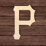 Pittsburgh Baseball 001 Shape Cutout in Wood Craft Shapes & Bases Signature Cutouts 