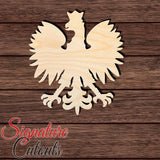Poland Eagle Shape Cutout in Wood