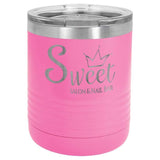 Polar Camel 10 oz. Stainless Steel Travel Mugs Travel Mugs Signature Laser Engraving Pink Standard 