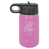 Polar Camel 12 oz. Stainless Steel Water Bottles Signature Cutouts Light Purple 