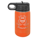 Polar Camel 12 oz. Stainless Steel Water Bottles Signature Cutouts Orange 
