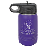 Polar Camel 12 oz. Stainless Steel Water Bottles Signature Cutouts Purple 
