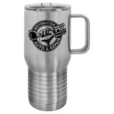 Polar Camel 20 oz Stainless Steel Travel Mug w/Handle Signature Cutouts Stainless Standard 