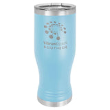 Polar Camel 20oz Stainless Steel Pilsner Travel Mugs Signature Cutouts Light Blue Standard 