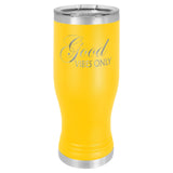 Polar Camel 20oz Stainless Steel Pilsner Travel Mugs Signature Cutouts Yellow Standard 