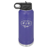 Polar Camel 32 oz. Stainless Steel Water Bottle Signature Cutouts Purple 
