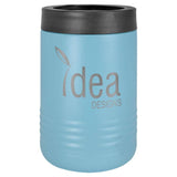 Polar Camel Stainless Steel Insulated Beverage/Can Holder Signature Cutouts Light Blue 