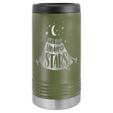 Polar Camel Stainless Steel Insulated Slim Beverage/Can Holder Beverage Holder Signature Laser Engraving Olive Green 