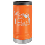 Polar Camel Stainless Steel Insulated Slim Beverage/Can Holder Beverage Holder Signature Laser Engraving Orange 