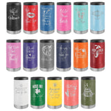 Polar Camel Stainless Steel Insulated Slim Beverage/Can Holder Signature Cutouts 