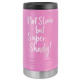Polar Camel Stainless Steel Insulated Slim Beverage/Can Holder Signature Cutouts Light Purple 
