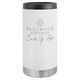 Polar Camel Stainless Steel Insulated Slim Beverage/Can Holder Signature Cutouts White 