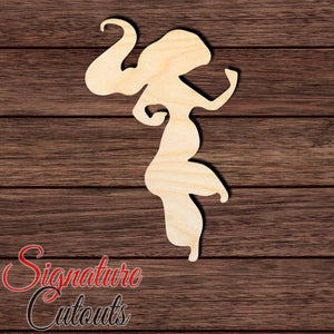 Princess 034 Shape Cutout in Wood Craft Shapes & Bases Signature Cutouts 