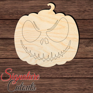 Pumpkin Nightmare 001 - Paint by Line Shape Cutout Craft Shapes & Bases Signature Cutouts 