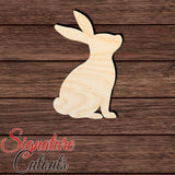 Rabbit 037 Shape Cutout in Wood for Crafting, Home & Room Décor, and other DIY projects - Many Sizes Available