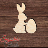 Rabbit 040 Shape Cutout in Wood for Crafting, Home & Room Décor, and other DIY projects - Many Sizes Available