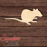 Rat 001 Shape Cutout in Wood Craft Shapes & Bases Signature Cutouts 