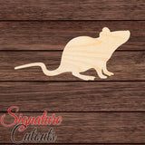 Rat 002 Shape Cutout in Wood Craft Shapes & Bases Signature Cutouts 