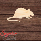 Rat 007 Shape Cutout in Wood Craft Shapes & Bases Signature Cutouts 