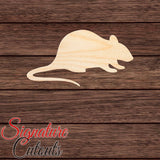 Rat 007 Shape Cutout in Wood