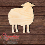 Sheep 004 Shape Cutout in Wood Craft Shapes & Bases Signature Cutouts 