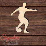 Soccer Player 001 Shape Cutout in Wood Craft Shapes & Bases Signature Cutouts 