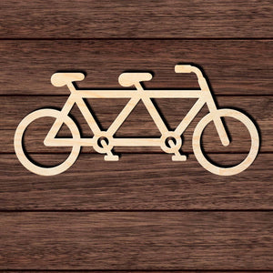 Tandem Bicycle 001 Shape Cutout Craft Shapes & Bases Signature Cutouts 