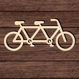 Tandem Bicycle 001 Shape Cutout Craft Shapes & Bases Signature Cutouts 