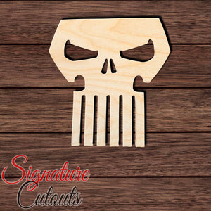 Thunderbolts Punisher Skull Shape Cutout Craft Shapes & Bases Signature Cutouts 