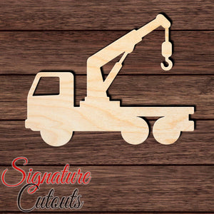 Truck Crane 001 Shape Cutout Craft Shapes & Bases Signature Cutouts 