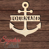 Custom US Navy Anchor Name Sign – Personalized Military Shape Cutout | Wall Art & Gifts