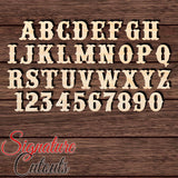 Western Font Letter Shape Cutout - Sold by the Letter • Measured by Height